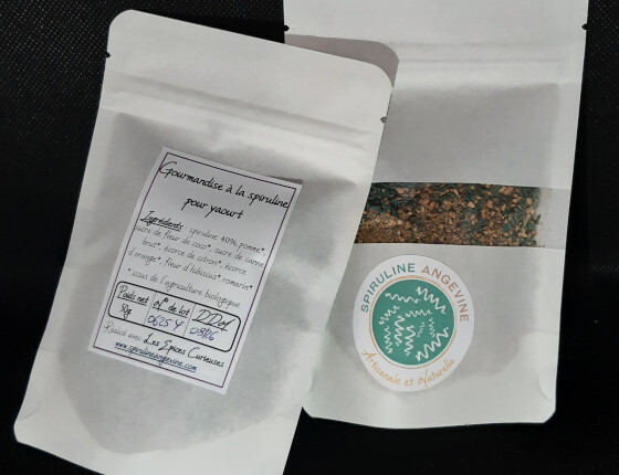 melange yaourt spiruline